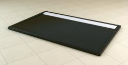 SanSwiss Cadita dus SanSwiss ILA WIA 90x160xH3.5 cm marmura sintetica neagra, capac alb (WIA9016004154)
