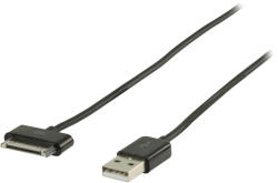 Valueline Cablu de alimentare si transfer date pentru iPod iPhone iPad 2m negru Valueline (VLMP39100B2.00)