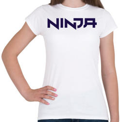 printfashion Ninja - Blue - Női póló - Fehér (1308630)