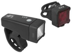 AXA Lámpa szett USB Niteline t4-r - kerékpárra