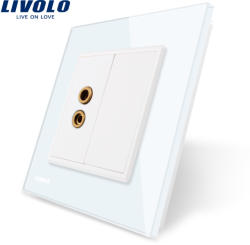 LIVOLO Priza redare sunet LIVOLO cu rama din sticla