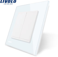 LIVOLO Priza blank/goala Livolo cu rama din sticla
