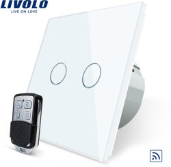 LIVOLO Intrerupator LIVOLO cu touch dublu wireless telecomanda inclusa