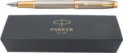 Parker Stilou Parker IM Royal Premium argintiu cu accesorii aurii (STIPARIMRP684)