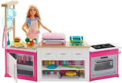 Mattel Set Barbie cu bucatarie utilata FRH73
