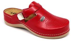 Leon Comfortstep 900 piros női bőr papucs 35-42