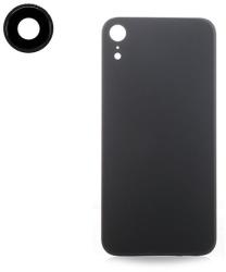 tel-szalk-010185 Apple iPhone XR fekete OEM akkufedél, hátlap, hátlapi kamera lencsével (tel-szalk-010185)