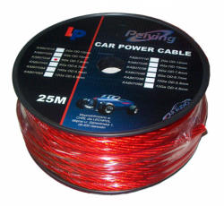 Peiying Cablu putere cupru 8GA (6.7mm/8.31mm2) 25m rosu (KAB0704A)