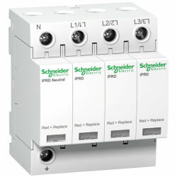Schneider Electric Schneider A9L65601 ACTI9 iPRD túlfeszültség-korlátozó, cserélhető betéttel távjelzéssel, 65kA, 3P-N, 350 (A9L65601)