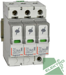 LEGRAND 412272 Túlfeszültség-levezető T1+T2 12, 5KA 3P +SD (412272)