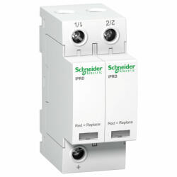 Schneider Electric Schneider A9L65201 ACTI9 iPRD túlfeszültség-korlátozó, cserélhető betéttel távjelzéssel, 65kA, 2P, 350V (A9L65201)