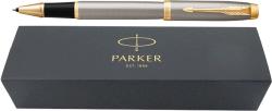 Parker Roller Parker IM Royal argintiu satinat cu accesorii aurii (ROLPARIMR663)