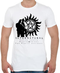 printfashion supernatural3 - Férfi póló - Fehér (1315503)