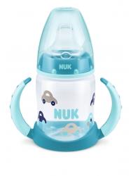 Nuk - Canita cu manere First Choice+ 150ml, 6 luni+, Albastru (NK_10215231)