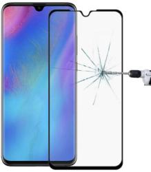 Temp-glass006234 Huawei P30 fekete 5D-teljes lefedettséget biztosító Karcálló, ütésálló kijelzővédő üvegfólia, 9H tempered glass, törlőkendővel (Temp-glass006234)