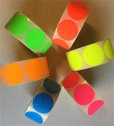 Etikett, 38 mm kör, 1000 etikett/tekercs, ciánkék (ISCK38K) - tutitinta