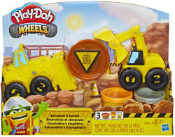 Hasbro Play-Doh: Kerekek - Kotró és rakodó gépek gyurmaszett (E4294)