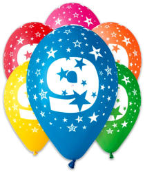 GoDan GS110/9 színes számos lufi 5 db