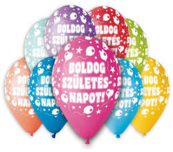 Gemar PT11BSZII Boldog Születésnapot! feliratos lufi 30 cm 10 db