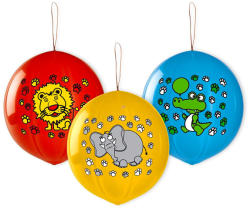 GoDan GB/PG21 állatmintás lufi 45 cm 3 db