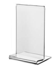 Display plastic pentru prezentare forma T, 1x1/3 A4, transparent, portrait