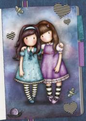 Educa Puzzle Mini Cubes Santoro London Gorjuss Friends walk together Educa 100 bucăți de la 6 ani (EDU18090) Puzzle