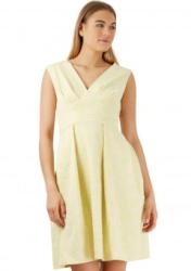 RohBoutique Rochie midi, galbena, cu insertii lurex, ROH - CLD1116