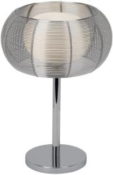 Brilliant 61149/15 | Relax-BRI Brilliant asztali lámpa 39cm vezeték kapcsoló 1x G9 króm, fehér (61149/15)