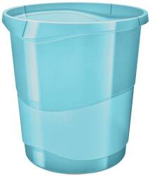 ESSELTE Papírkosár, 14 liter, ESSELTE "Colour` Ice", áttetsző kék (E626289)