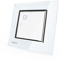 LIVOLO Priza simpla retea calculator Rj 45 Livolo (VL-FCCP-1WP-P7E)