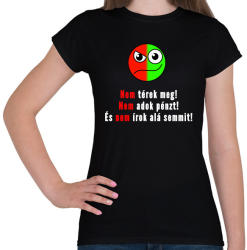 printfashion 3 nem minta - Női póló - Fekete (1425286)