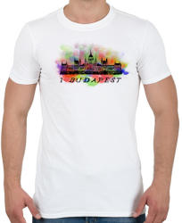 printfashion i love budapest - Férfi póló - Fehér (1390185)