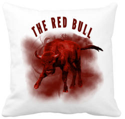 printfashion The red bull - Párnahuzat, Díszpárnahuzat - Fehér (1339956)