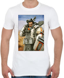 printfashion Gibraltar - Apex Legends - Férfi póló - Fehér (1371365)