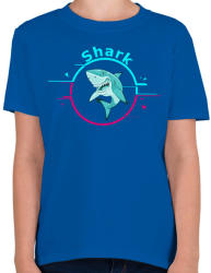 printfashion shark - Gyerek póló - Királykék (1422551)