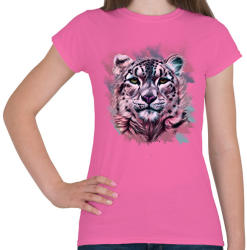 printfashion leopard absztrakt - Női póló - Rózsaszín (1422704)