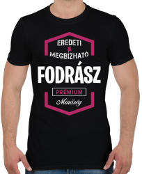 printfashion Fodrász prémium minőség - Férfi póló - Fekete (1430103)