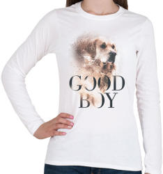printfashion Golden Retriever - Good Boy - Női hosszú ujjú póló - Fehér (1354047)
