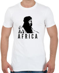 printfashion Afrika - Férfi póló - Fehér (1358376)