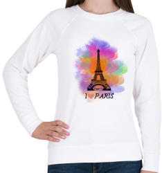 printfashion i love paris - Női pulóver - Fehér (1389390)