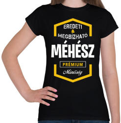 printfashion Méhész prémium minőség - Női póló - Fekete (1431677)