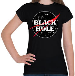 printfashion Fekete lyuk NASA paródia - Női póló - Fekete (1386692)