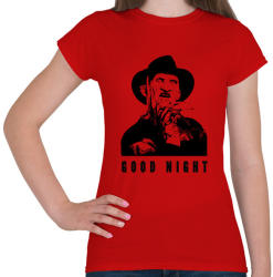 printfashion GOOD NIGHT - Női póló - Piros (1358619)