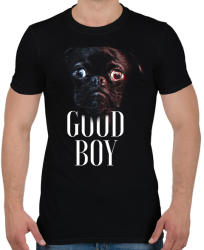 printfashion Mopsz - Good Boy - Férfi póló - Fekete (1353793)