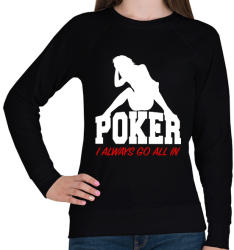 printfashion Póker all in - Női pulóver - Fekete (1378122)