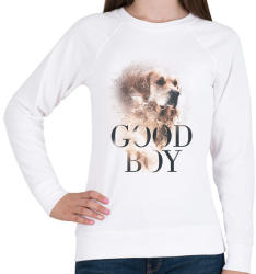 printfashion Golden Retriever - Good Boy - Női pulóver - Fehér (1354054)