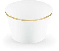 PartyDeco S. r. o Muffin tartó, fehér, papír, 6db/cs