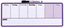 Nobo Organizator, saptamanal, magnetic, 14 x 36 cm, include marker si magneti, mov NOBO E1904048 (1904048)
