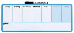 Nobo Organizator, saptamanal, magnetic, 14 x 36 cm, include marker si magneti, albastru NOBO E1904047 (1904047)