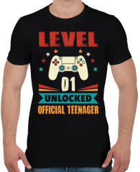 printfashion 1 éves gamer - Férfi póló - Fekete (1447277)